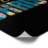 De geboorte van Christus Kruis Religieuze Kerstmis Poster (Hoek)