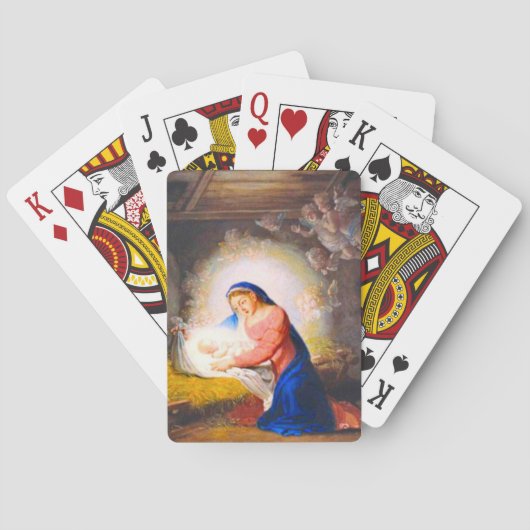 De Geboorte van Christus Pokerkaarten (Achterkant)