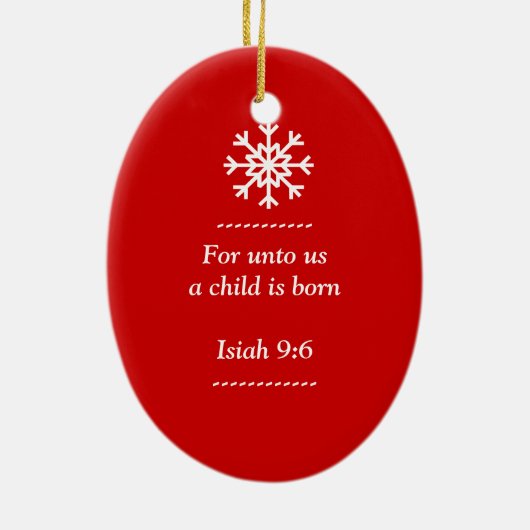 De Geboorte van Christus Scence van het Ornament (Achterkant)