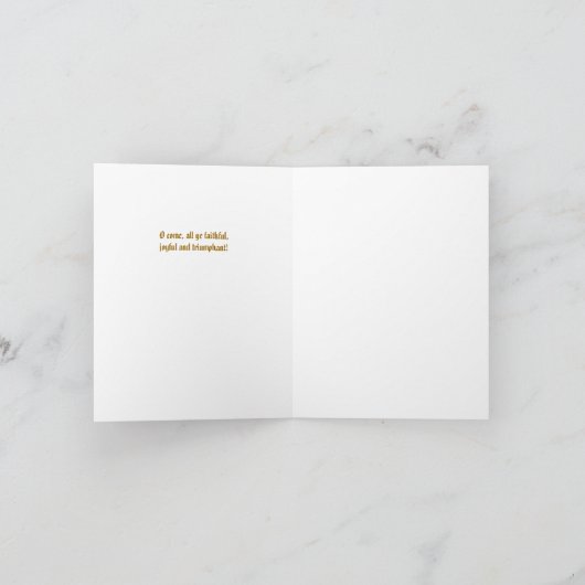 De Geboorte van Christus van Duccio, Engelse Feestdagen Kaart (Binnen)