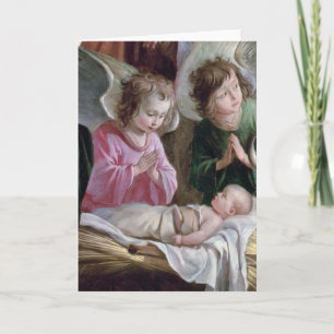 De geboorte van Christus, van het Buxtehude Feestdagen Kaart