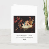 De geboorte van Christus van Jesus - Gerard van Feestdagen Kaart (Achterkant)