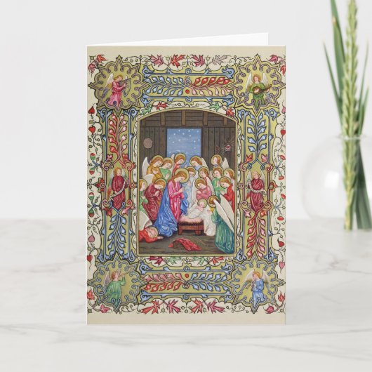 De geboorte van Christus van Onze Lord Feestdagen Kaart (Voorkant)