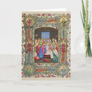 De geboorte van Christus van Onze Lord Feestdagen Kaart