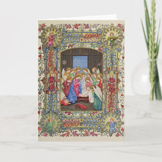 De geboorte van Christus van Onze Lord Feestdagen Kaart