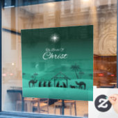 De geboorte van de Christus Natitivity Scene Windo Raamsticker (Cafe Raam)