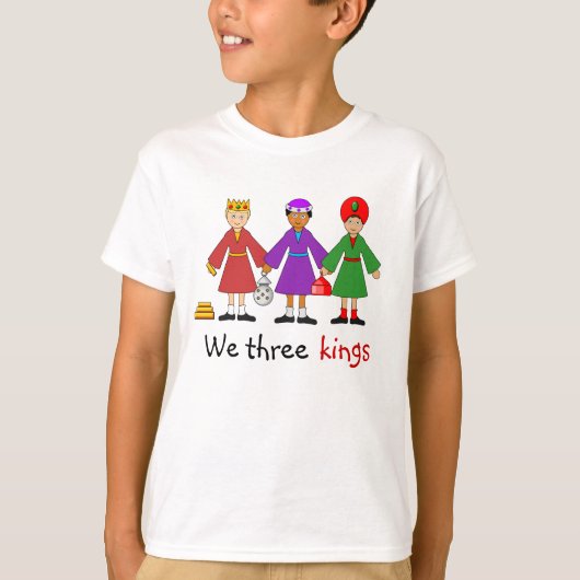 De geboorte van de kinderen - Wij drie koningen T-shirt (Voorkant)