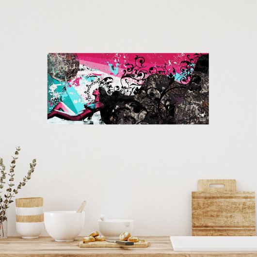 De geboorte van de liefde poster (Keuken)