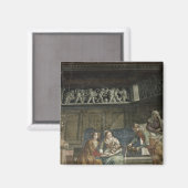 De geboorte van de Maagd, 1485-90 Magneet (Voorkant / Achterkant)