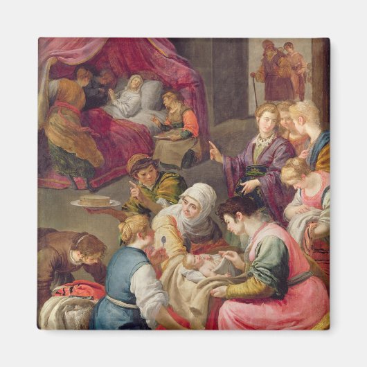 De geboorte van de Maagd, 1640 (olie op doek) Magneet (Voorkant)