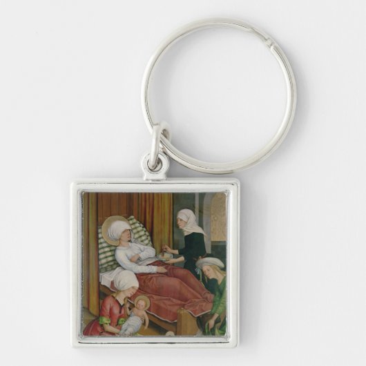 De geboorte van de maagd, c.1500 sleutelhanger (Voorkant)