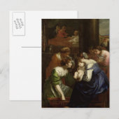 De geboorte van de maagd, c.1620 briefkaart (Voorkant / Achterkant)