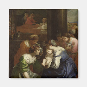 De geboorte van de maagd, c.1620 magneet
