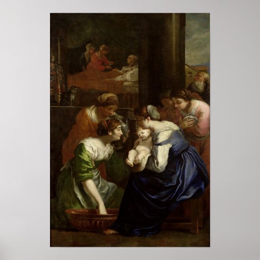 De geboorte van de maagd, c.1620 poster (Voorkant)