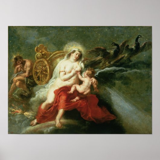 De geboorte van de Melkweg, 1668 Poster (Voorkant)