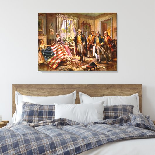 "De geboorte van de oude glorie" - Circa 1917 Canvas Afdruk (Insitu (Slaapkamer))