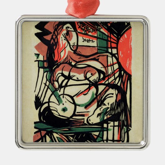 De geboorte van de paarden, 1913 metalen ornament (Voorkant)