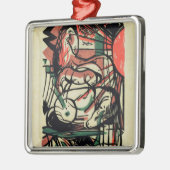 De geboorte van de paarden, 1913 metalen ornament (Links)