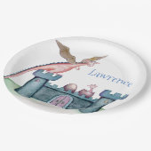 De geboorte van een kleine draak papieren bordje (Gekanteld)