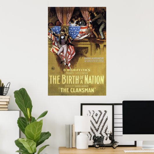 De geboorte van een Natie 1915 Poster (Thuiskantoor)