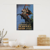  De Geboorte van een Natie 1915 Silent Movie Poster (Keuken)
