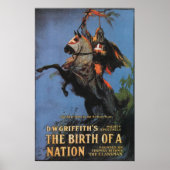  De Geboorte van een Natie 1915 Silent Movie Poster (Voorkant)