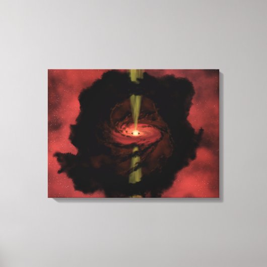 De geboorte van een ster canvas afdruk (Voorkant)