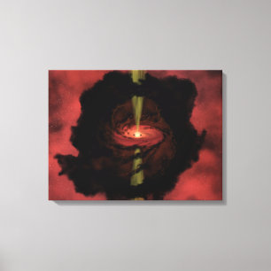 De geboorte van een ster canvas afdruk