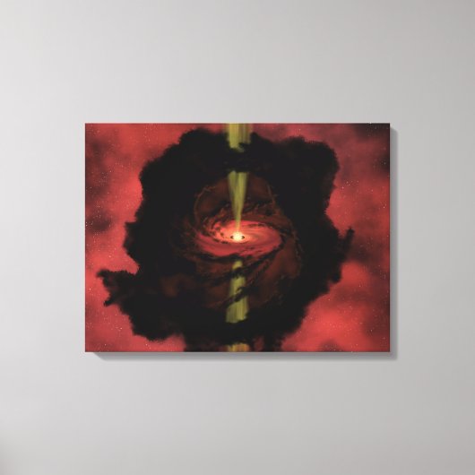 De geboorte van een ster canvas afdruk (Voorkant)