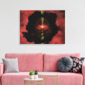 De geboorte van een ster canvas afdruk (Insitu (Woonkamer))