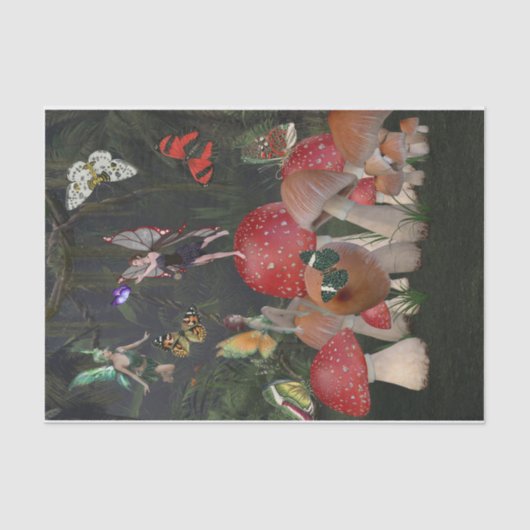 De geboorte van een vlinder tissuepapier (Voorkant)