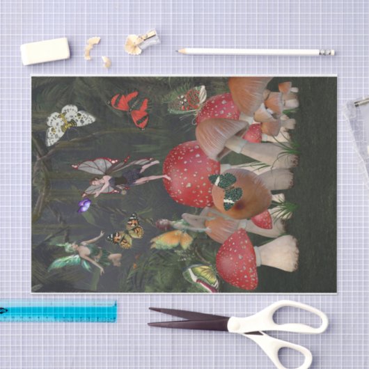 De geboorte van een vlinder tissuepapier (Craft)