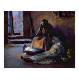 De Geboorte van Gari Melchers, 1891. Baby Perfect Poster