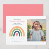 De geboorte van het meisje met de kleurrijke regen kaart (Voorkant / Achterkant)