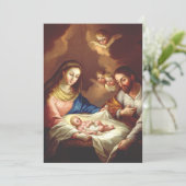 De geboorte van Jezus Christus Bedankkaart (Staand voorkant)