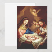 De geboorte van Jezus Christus Bedankkaart (Voorkant / Achterkant)