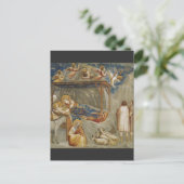 De Geboorte van Jezus Christus door Giotto Briefkaart (Staand voorkant)