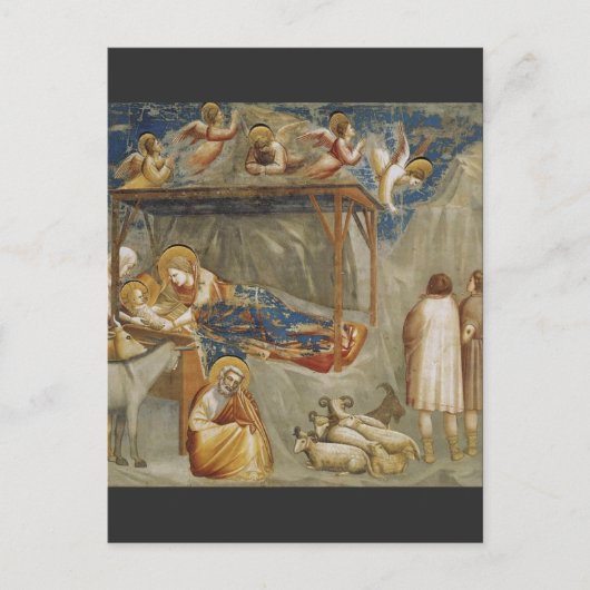 De Geboorte van Jezus Christus door Giotto Briefkaart (Voorkant)