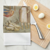 De Geboorte van Jezus Christus door Giotto Theedoek (Quarter Fold)