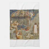 De Geboorte van Jezus Christus door Giotto Theedoek (Verticaal)