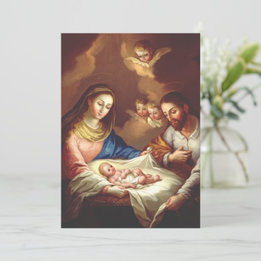 De geboorte van Jezus Christus Kaart (Staand voorkant)