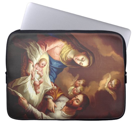 De geboorte van Jezus Christus Laptop Sleeve (Voorkant)