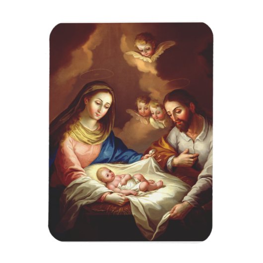 De geboorte van Jezus Christus Magneet (Verticaal)
