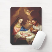 De geboorte van Jezus Christus Muismat (Met muis)