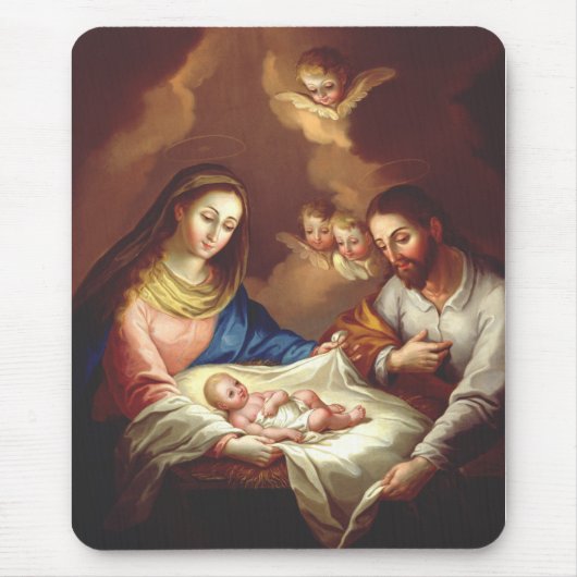 De geboorte van Jezus Christus Muismat (Voorkant)