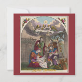 De geboorte van Jezus Christus Platte Kaart (Voorkant)