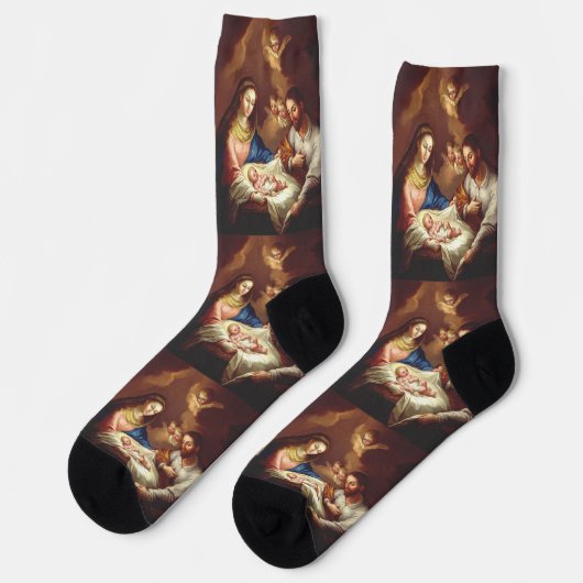 De geboorte van Jezus Christus Sokken (Links)