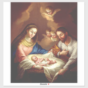 De geboorte van Jezus Christus Sticker