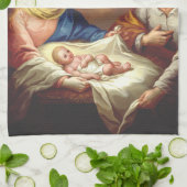 De geboorte van Jezus Christus Theedoek (Gevouwen)