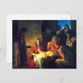 De geboorte van Jezus door Carl Bloch Briefkaart (Voorkant / Achterkant)
